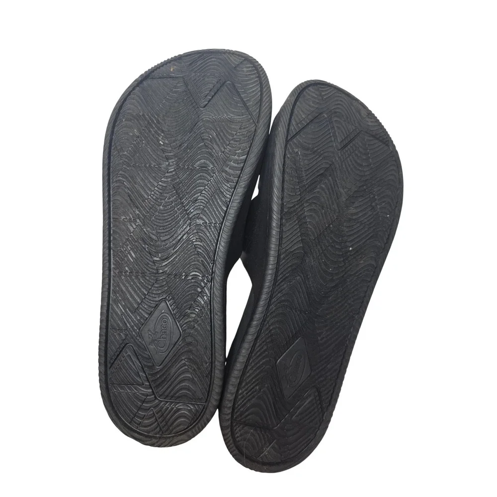 Chaco Chillos Slide M's 14 Sandals Black TieDye AdjustableStrap LUVSEAT‎ Footbed